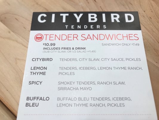 Menu photo 7 CityBird Tenders Fishers Fishers, IN Menu photo 7 CityBird Tenders Fishers Fishers, IN