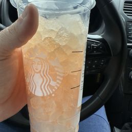 A cup full of ice. Supposed to be iced tea but was gone in almost one sip. 5$ rip off.