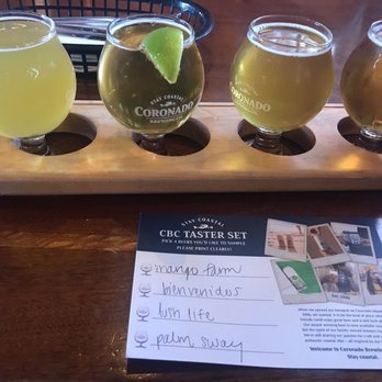 Coronado Brewing - Flight! Favorite was the Mango Farm Hazy IPA - Brewpubs Near Me - Coronado, California Coronado Brewing - Flight! Favorite was the Mango Farm Hazy IPA - Brewpubs Near Me - Coronado, California