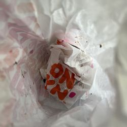 Dunkin' - Dark gunky stuff inside bag