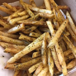 House fries - seaweed and sesame seeds shaved on top House fries - seaweed and sesame seeds shaved on top