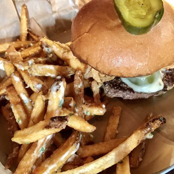 Broderick - El charro burger with garlic fries - Burgers Near Me - Walnut Creek, California