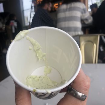 Better Buzz Coffee Hillcrest - Side of aioli thrown into cup - Coffee & Tea Near Me - San Diego, California