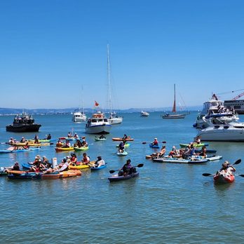 Oracle Park - So many kayaking in the Splash zone - Stadiums & Arenas Near Me - San Francisco, California