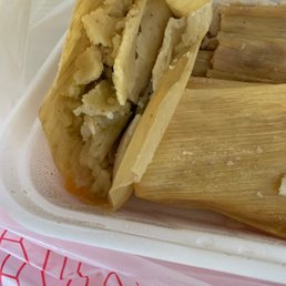 the inside of a tamales