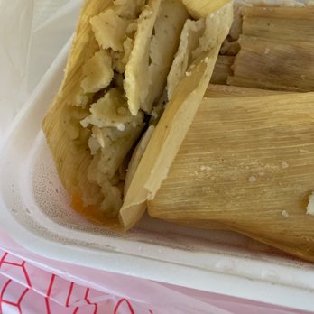 Panaderia Oaxacaqueña Y Restaurant - the inside of a tamales - Mexican Near Me - Vista, California