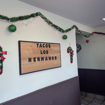 Tacos Los Hermanos - Festive wall decorations during the holidays - Latin American Near Me - Tulsa, Oklahoma Tacos Los Hermanos - Festive wall decorations during the holidays - Latin American Near Me - Tulsa, Oklahoma