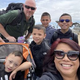 The family on the rec trail