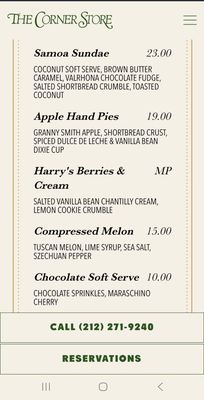 Menu photo 8 The Corner Store New York, NY