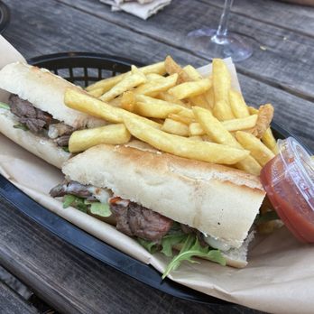 Magic 13 Brewing - Churrasco sandwich - Breweries Near Me - Miami, Florida