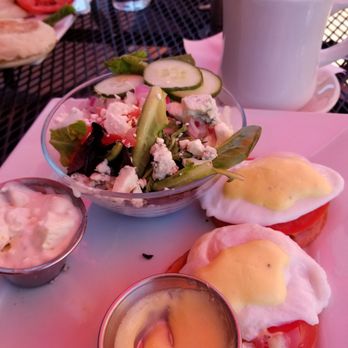 The Bistro On 2nd - Eggs benedict Keto style,  no muffin and a side salad instead of fruit/potatoes - New American Near Me - Monument, Colorado