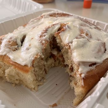Clark's Fork - Cinnamon Roll w/cream cheese frosting - New American Near Me - Spokane, Washington Clark's Fork - Cinnamon Roll w/cream cheese frosting - New American Near Me - Spokane, Washington