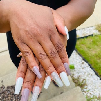 Oasis Nails Spa - Acrylic set with gel polish - Nail Salons Near Me - Apex, North Carolina