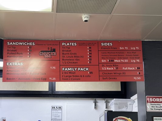 Menu photo 1 Chuck’s BBQ Restaurant Clovis, CA