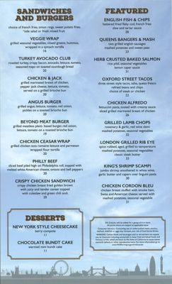 Menu photo 4 London Bar and Grill Oakland, CA Menu photo 4 London Bar and Grill Oakland, CA