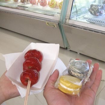 Sweet Box - Strawberry Tanghulu, Earl Grey Macaron, Salted Caramel Macaron - Candy Stores Near Me - Buena Park, California