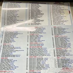 New Golden Dragon Restaurant - Menu 10/22