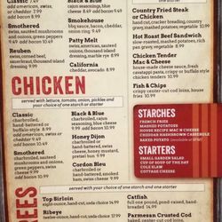 Yarmouth Filling Station - Menu