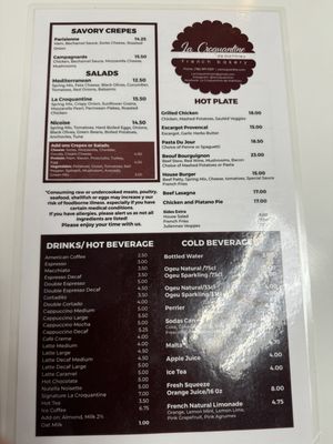 Menu photo 1 La Croquantine de matthieu Doral, FL