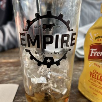 Empire Burgers + Brew - Coke in a cool glass - Burgers Near Me - Lombard, Illinois