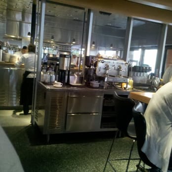 R+D Kitchen - 042411:  view of kitchen from our seat next to bar... - New American Near Me - Newport Beach, California