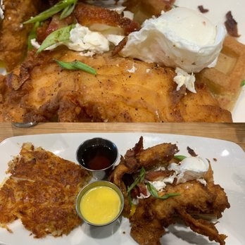 Urban Egg - Belleview - Chicken and waffles Benedict. - Breakfast & Brunch Near Me - Denver, Colorado