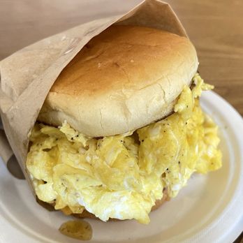 Eggs With Benefits  - Slagel's Farm Sausage and Egg Sando - Breakfast & Brunch Near Me - Evanston, Illinois