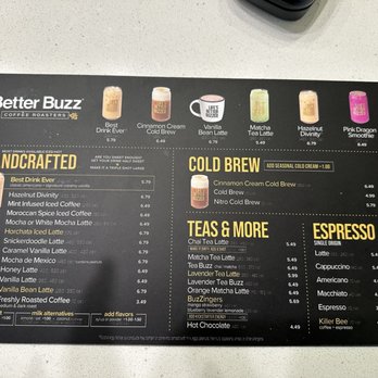 Better Buzz Coffee - Oceanside - Menu - Coffee & Tea Near Me - Oceanside, California