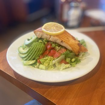 Patys Restaurant - Grilled Salmon Salad - American Near Me - Toluca Lake, California Patys Restaurant - Grilled Salmon Salad - American Near Me - Toluca Lake, California