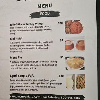 Nourizio - Menu - Food Delivery Services Near Me Nourizio - Menu - Food Delivery Services Near Me
