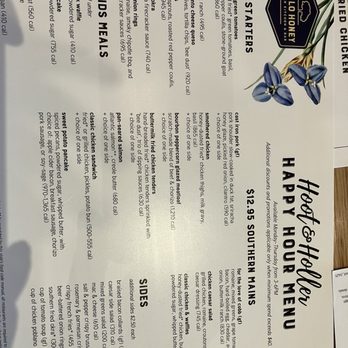 Tupelo Honey Southern Kitchen & Bar - Happy hour menu HH - New American Near Me - Irving, Texas