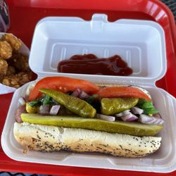 Chicago style dog and tater tots done right