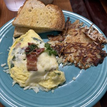 Gold Miner Cafe - Omelet on the 55+ menu. Perfect size portion. - American Near Me - Folsom, California Gold Miner Cafe - Omelet on the 55+ menu. Perfect size portion. - American Near Me - Folsom, California