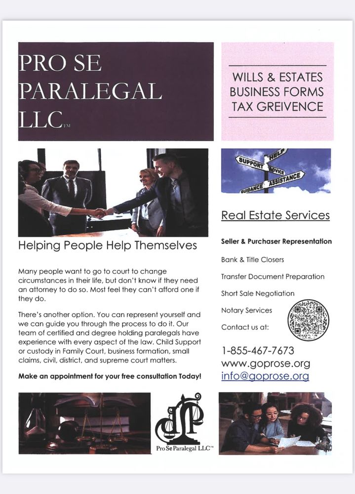 PRO SE PARALEGAL nearby at Melville, New York Request Consultation