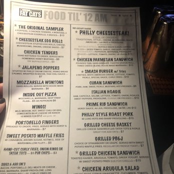 Original Fat Cat's - Menu - Bars Near Me - Fort Lauderdale, Florida