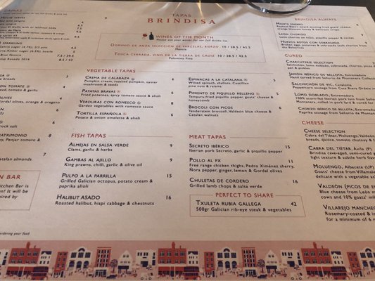 Menu photo 3 Tapas Brindisa London, XGL Menu photo 3 Tapas Brindisa London, XGL