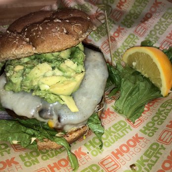 Hook Burger - Vegetarian burger with avocado - Burgers Near Me - Burbank, California