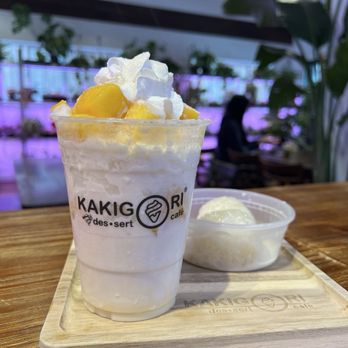 Kakigori Dessert Cafe - Mango sticky rice bingsu - yum! - Desserts Near Me - Kirkland, Washington