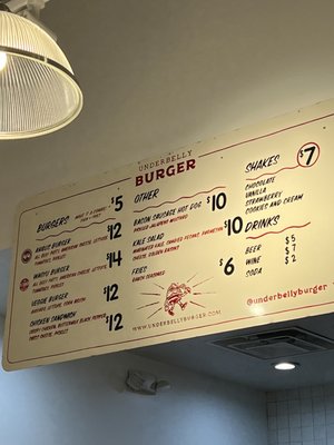 Menu photo 6 Underbelly Burger Houston, TX