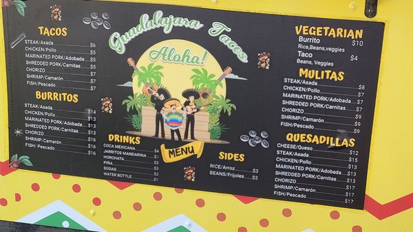 Menu photo 2 Guadalajara Tacos Kihei, HI Menu photo 2 Guadalajara Tacos Kihei, HI