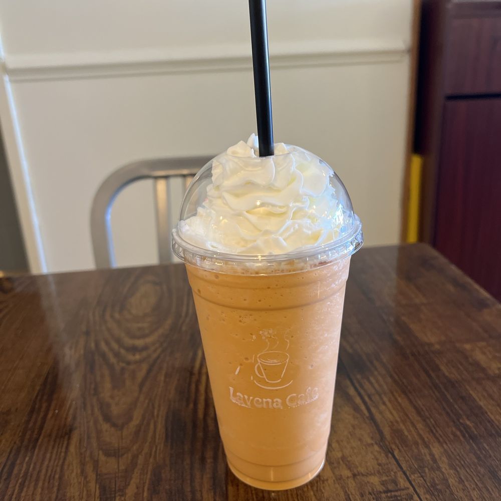 The Thai Tea Blended Ice.