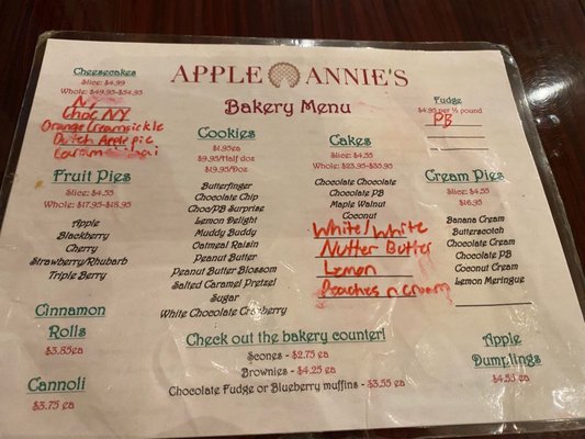 Menu photo 1 Apple Annie's Morgantown, WV Menu photo 1 Apple Annie's Morgantown, WV