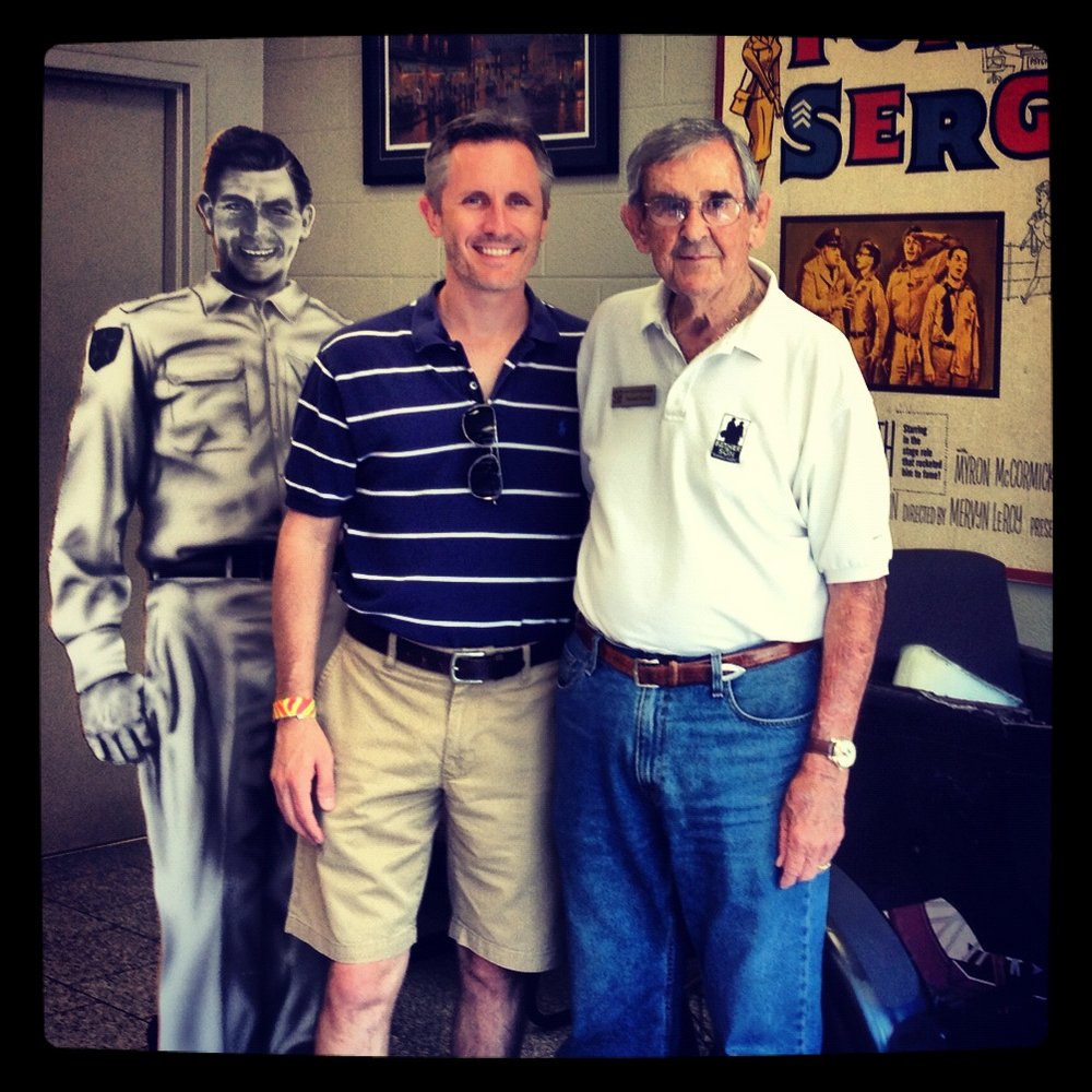 Andy Griffith Museum - Dave Miglin meeting Emmett Forrest, Andy Griffith's best friend since the age of 9, in the lobby of the Andy Griffith Museum, Mt - Museums Near Me - Mount Airy, North Carolina Andy Griffith Museum - Dave Miglin meeting Emmett Forrest, Andy Griffith's best friend since the age of 9, in the lobby of the Andy Griffith Museum, Mt - Museums Near Me - Mount Airy, North Carolina