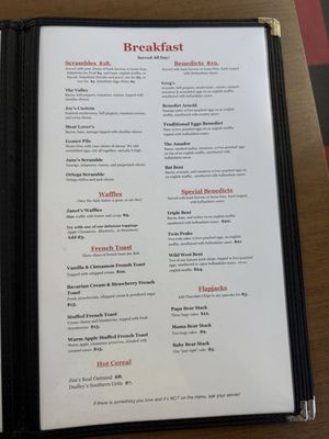 Menu photo 2 Marlene & Glen's Dead Fly Diner Plymouth, CA