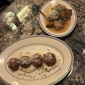 DeNuccis - Cacio E Pepe arancini & Sicilian Artichoke Vesuvio - New American Near Me - Lincoln Park, Illinois