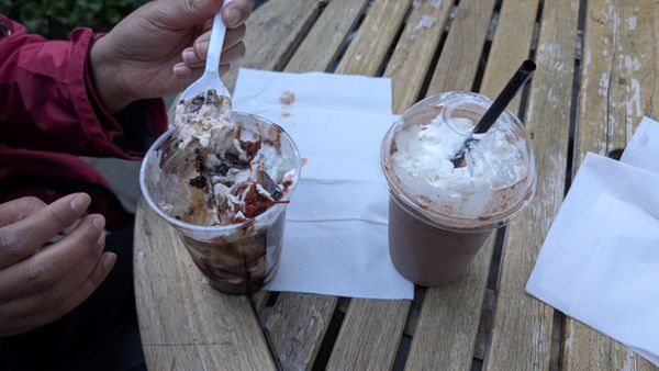 Log Cabin Ice Cream & Coffee by null