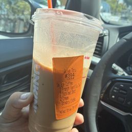 Cherry almond shortcake iced coffee