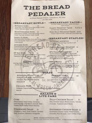 Menu photo 6 The Bread Pedaler Lancaster, PA