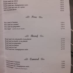 Hong Phuc - Menu à emporter