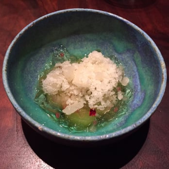 Saison - Pickles and horseradish ice - New American Near Me - San Francisco, California Saison - Pickles and horseradish ice - New American Near Me - San Francisco, California
